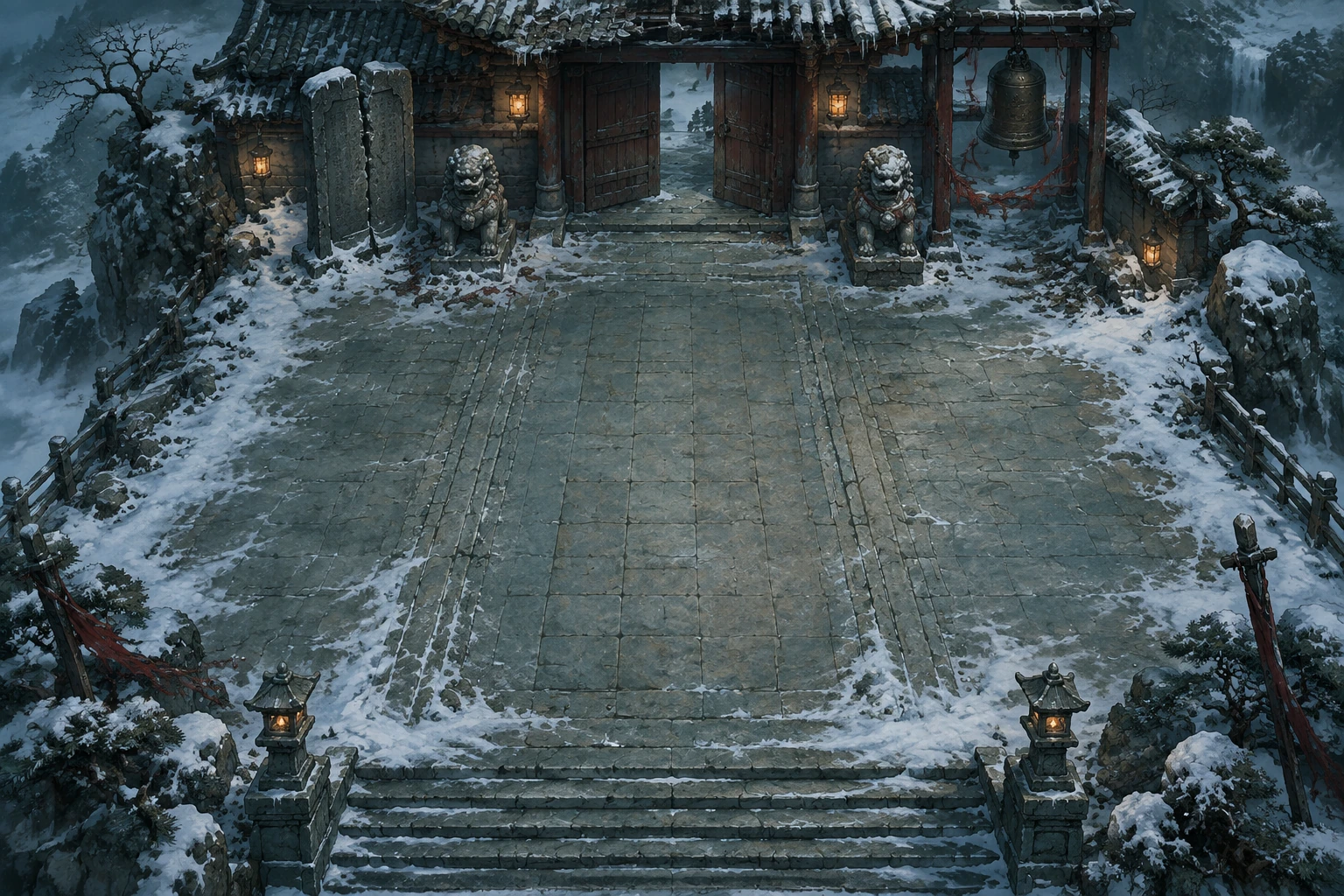 山门残阶